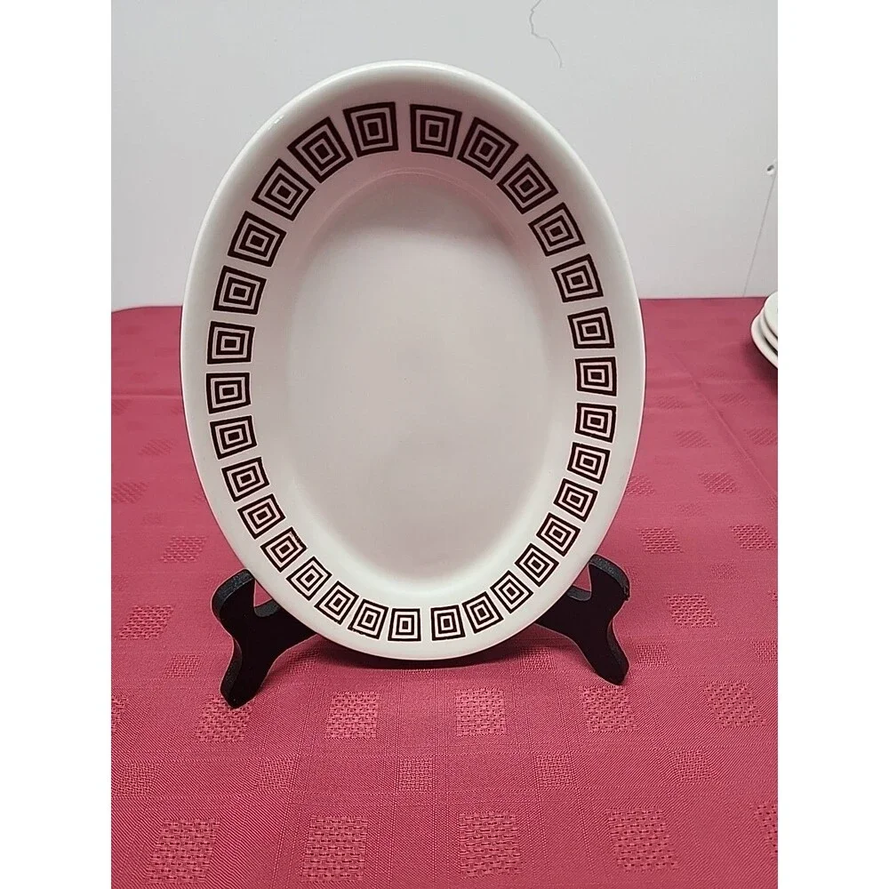 Homer Laughlin Best China Restaurant Ware Greek Key Pattern 9.5